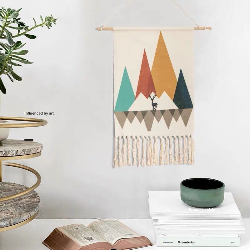 Boho Hanging Tapestry Fabric Home Decoration Accessories Watt-hour Meter Box Cover Dormitory Hotel Wall Hanging Blanket Decor