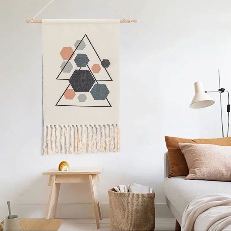 Boho Hanging Tapestry Fabric Home Decoration Accessories Watt-hour Meter Box Cover Dormitory Hotel Wall Hanging Blanket Decor