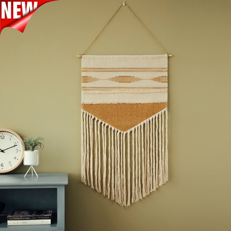 Vintage Fabric Macrame Decoration Watt-hour Meter Box Cover Hotel Hanging Blanket Home Office Wall Decor