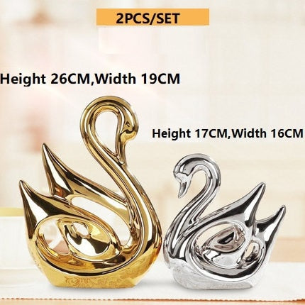 European Creative Ceramics Ornament Home Decoration Crafts TV Cabinet Office Statues Accessories Wedding Gift Figurines