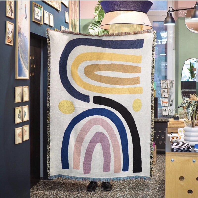 Guitar Women Matisse Sofa Blanket Pink Panther Tapestry Throw Rugs Blankets Casual Carpet Decoration For Home