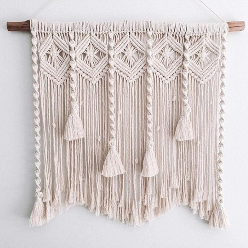 Macrame Bobo Tapestry Wall Hanging Hand-woven Home Decoration Accessories Nordic Art Tassel For Apartment Dorm Bedroom