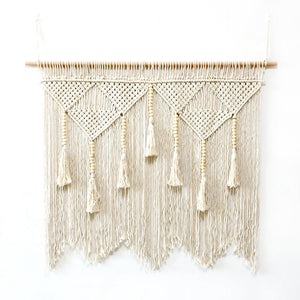 120*100cm Macrame Wall Hanging Handwoven Bohemian Cotton Rope Boho Tapestry Home Art Decor Ramadan Party Decorations