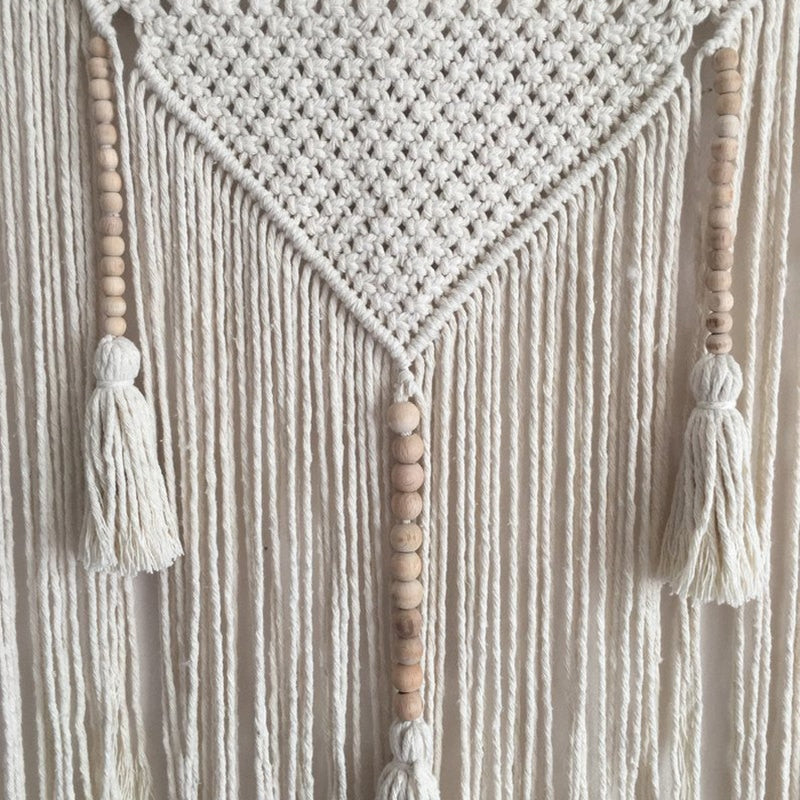 120*100cm Macrame Wall Hanging Handwoven Bohemian Cotton Rope Boho Tapestry Home Art Decor Ramadan Party Decorations