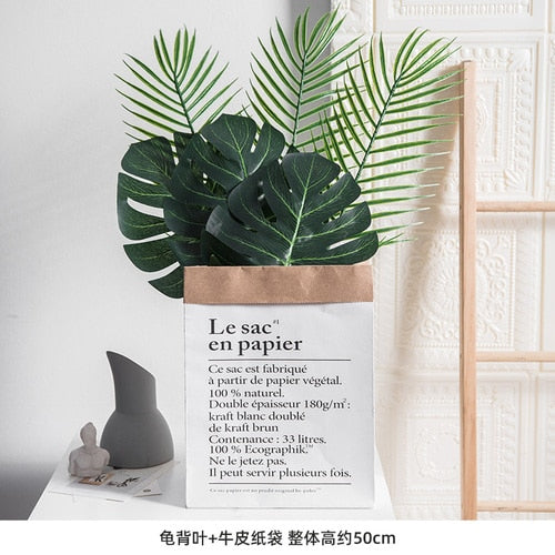 Simulation leaf home decoration simulation turtleback leaf large leaf flower arrangement green plant