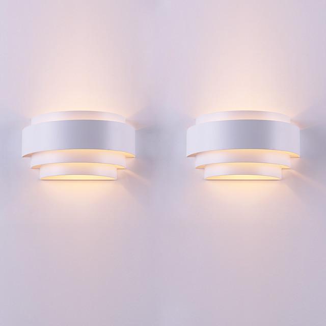 2PCS Contemporary Contracted Individual Character Arc Originality Wall Lamp Applies To Sitting Room/Bedroom