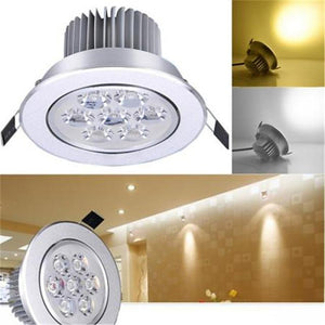 1pc 7W 7LEDs Easy Install Recessed LED Ceiling Lights LED Downlights Warm White Cold White 85-265V Home/Office