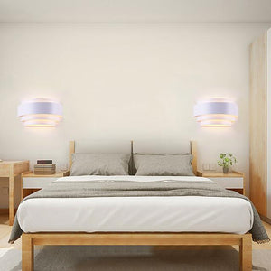 2PCS Contemporary Contracted Individual Character Arc Originality Wall Lamp Applies To Sitting Room/Bedroom