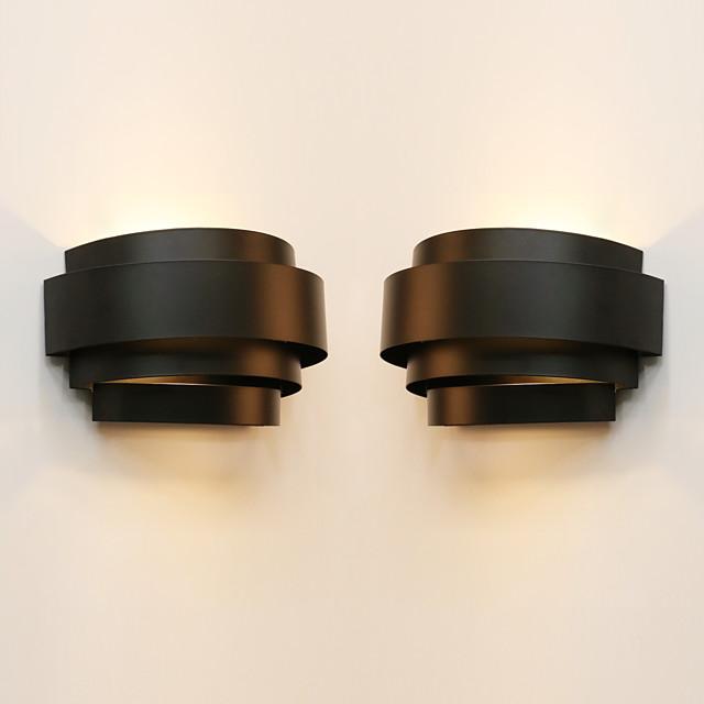 2PCS Contemporary Contracted Individual Character Arc Originality Wall Lamp Applies To Sitting Room/Bedroom