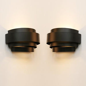 2PCS Contemporary Contracted Individual Character Arc Originality Wall Lamp Applies To Sitting Room/Bedroom