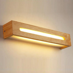 Led Solid Wood Wall Lamp Nordic Staircase Solid Wood Wall Lamp Bedroom Bedside Lamp  Dressing Table Bathroom Mirror Headlamp