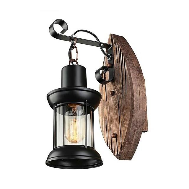 Wall Lamp Retro Vintage Rustic Nordic Glass Wall Scone 40W for Bedroom Bedside Industrial Wall Light Fixtures Bedroom Aisle Staircase Lamps