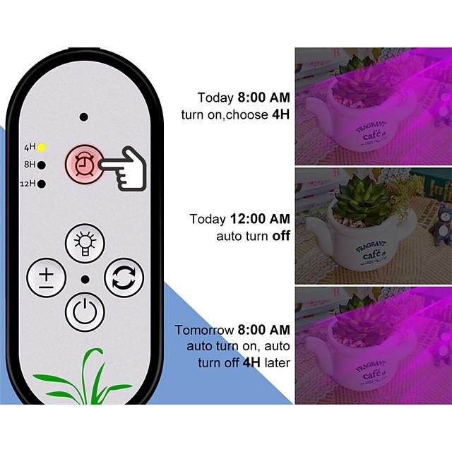 1pc Led Grow Light for Indoor Plants 9W 18W 27W 36W Timer Phyto Lamp For Plants Full Spectrum Grow Box Light USB 5 Dimmable For Indoor Plant Seedlings led